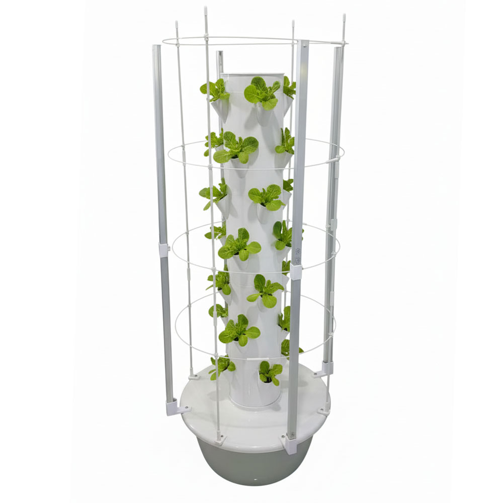 Tower with young seedlings